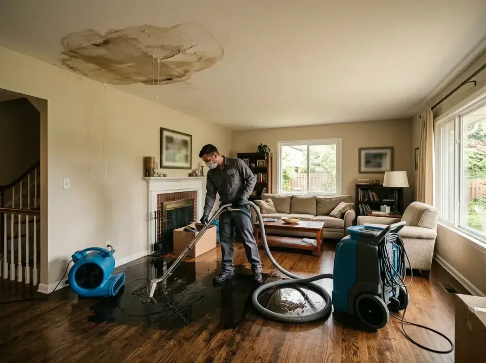 attic-pipe-burst-ceiling-drip-008 — frequently asked questions, Water Damage Restoration & Carpet Care in Asbury, IA